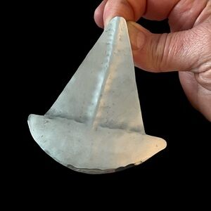 Signed Silver Toned Nautical Sailboat Pendant